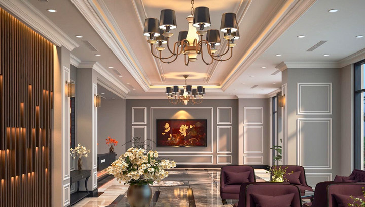 trang trí nội thất theo phong cách tân cổ điển